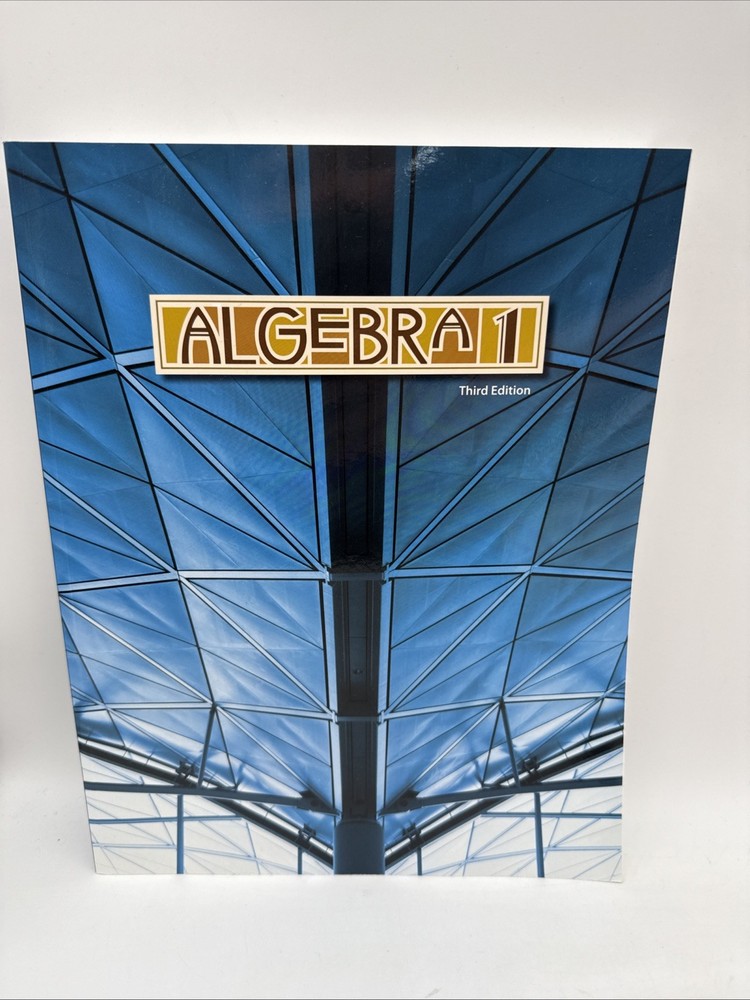 Bob Jones Algebra 1 Student Text (3rd Edition) 9th Grade Math NEW