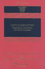 DISPUTE RESOLUTION By Stephen B. Goldberg & Frank E A Sander – Hardcover *Mint*