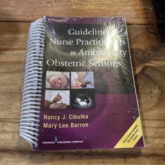 Guidelines for Nurse Practitioners in Ambulatory Obstetric Settings 2nd & E Code