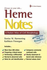 Heme Notes : A Pocket Atlas of Cell Morphology, Paperback by Harmening, Denis…