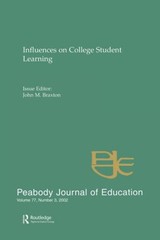 Influences on College Student Learning : Special Issue of Peabody Journal of …