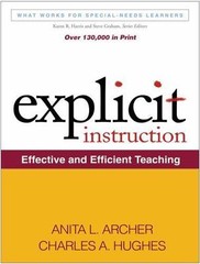 Explicit Instruction: Effective and Efficient Teaching (What Works for Special-