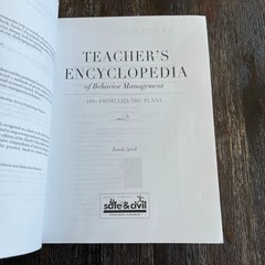 Teacher’s Encyclopedia of Behavior Management 100+ Problems 500+ Plans 2nd Ed