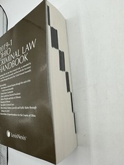 2019-1 Ohio Criminal Law Handbook LexisNexis Rare Paperback