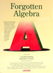 Forgotten Algebra: A Self-Teaching …, Bleau, Barbara