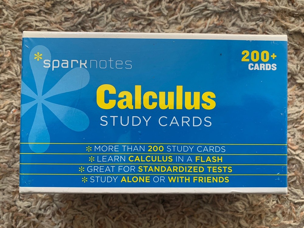 Spark Notes CALCULUS STUDY CARDS! 200+ Cards, Problem/Solution, BRAND NEW Sealed