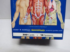 Anatomy Quickstudy 300 Flash Cards – 14 systems Cards By BarCharts, Inc. – GOOD