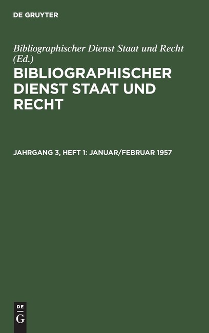 Januar/Februar 1957