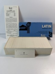 Vintage 1990 Latin Vocabulary Cards by Vis-Ed Learn 1000 cards