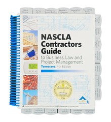 Highlighted and Tabbed – NASCLA Contractors Guide to Business Tennessee 4th