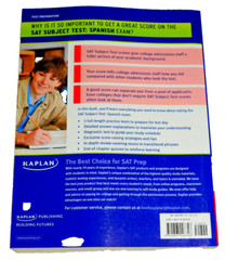 Kaplan Spanish SAT Subject Test 2011 2012 High School College Prep Springer