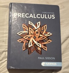 Hawkes Learning Precalculus 3rd Edition Hardcover Textbook by Paul Sisson
