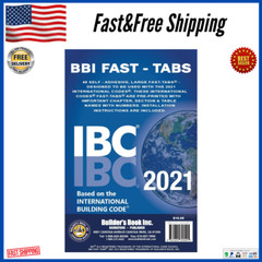 2021 International Building Code (IBC) Fast Tabs, Pamphlet, (Free Fast Shipping)