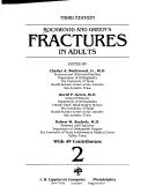 Rockwood and Green’s Fractures in Adults Hardcover