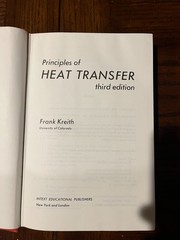 Principles of Heat Transfer by Frank Kreith – 3rd Edition