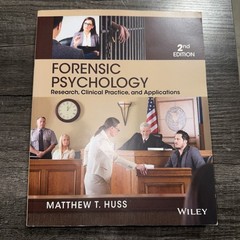 Forensic Psychology : Research, Clinical Practice, and Applications by…