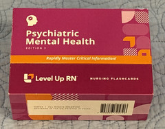 Level Up RN Psychiatric Mental Health Flashcards Edition 3 Study Cards