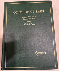 Conflict of Laws Hornbook Series 4th Edition 1964