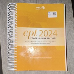 AMA CPT Professional 2024 Spiral Bound Medical Coding & Billing Textbook