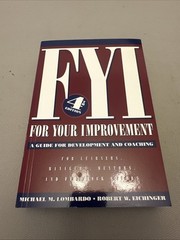 FYI – For Your Improvement