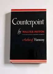 Counterpoint Walter Piston 1947 Hardcover DJ First Edition Music Theory Norton