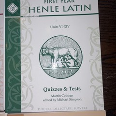 Henle Latin First Year Huge Lot Text, Grammar Book, Tests/Quizzes, Answer Key