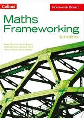 MATHS FRAMEWORKING HOMEWORK BOOK 1 by Peter Derych Paperback Self Help Business