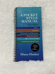 VTG A Pocket Style Manual Third Edition by Diana Hacker