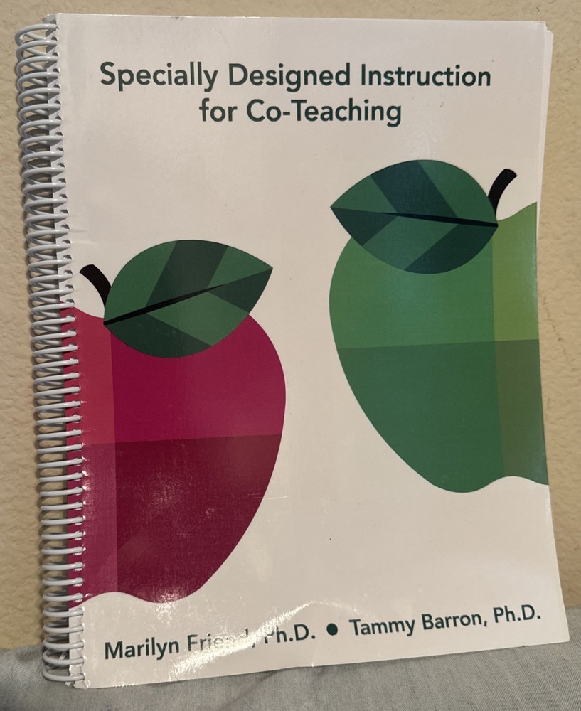 Specially Designed Instruction for Co-Teaching ISBN 9780999778319 Spiral Book