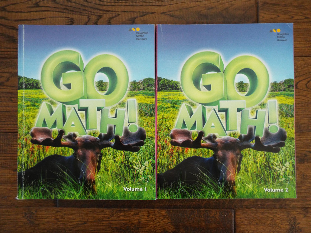 Lot 2 Go Math! Student Edition Set 3rd Grade 3 Volume 1 and 2 Books