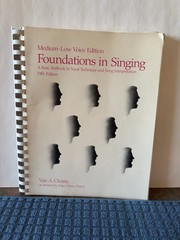 Foundations in Singing Medium-High Voice 2nd Edition by Van A. Christy (1990)