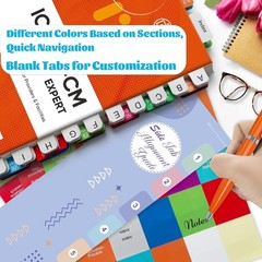 Colorful Repositionable Index Tabs for ICD-10-CM 2025 – Enhance Study Efficiency