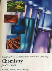 Chemistry for CHM 1046 – Paperback, by Kenneth W. Whitten; Raymond – Very Good