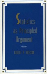 Statistics As Principled Argument, Abelson 9780805805284 Fast Free Shipping**