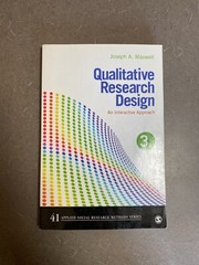 Applied Social Research Methods Ser.: Qualitative Research Design : An…
