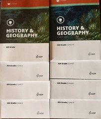 LifePac Grade 6 HISTORY GEOGRAPHY Teacher, Student 4 – 10 Homeschool Curriculum