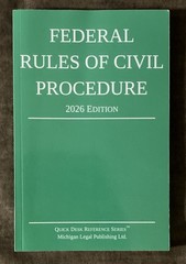 Federal Rules of Civil Procedure 2026 Quick Desk Reference Series
