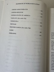 Handbook of World Education, 1991 Hardback , Comparative & International Educ