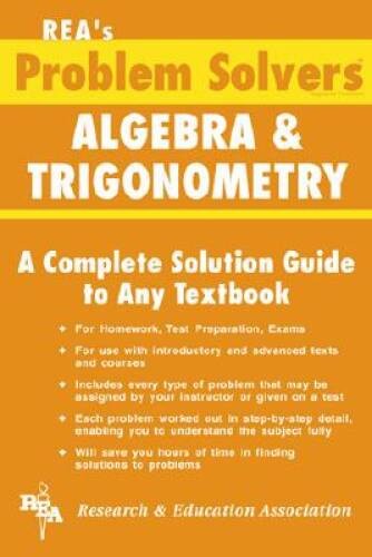 Algebra & Trigonometry Problem Solver (Problem Solvers Solution Guides) – GOOD