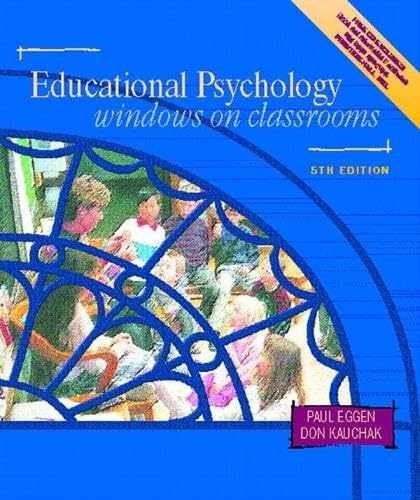 Educational Psychology: Windows on – Paperback, by Eggen Paul D.; – Very Good