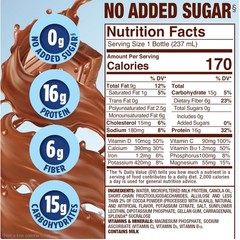 Balanced Nutrition 8oz Shakes for Diabetes – Milk Chocolate Flavor, 12 Bottles