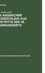 Lindner – Ein Ansbacher Beizbchlein aus der Mitte des 18. Jahrhundert – X555z