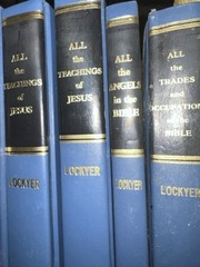 Bible Reference. Book By Lockyer 17 Volumes Various Bible Topics