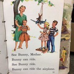 Ginn 1957 Our Big Red Story Book Huge Reader 18″x25″Teacher Classroom Display