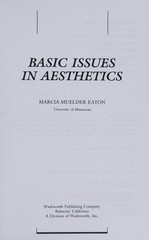 Basic Issues in Aesthetics Mass Market Paperbound Marcia M. Eaton
