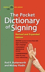 The Pocket Dictionary Of Signing (Perigee) by Butterworth, Rod R., Flodin, Mick