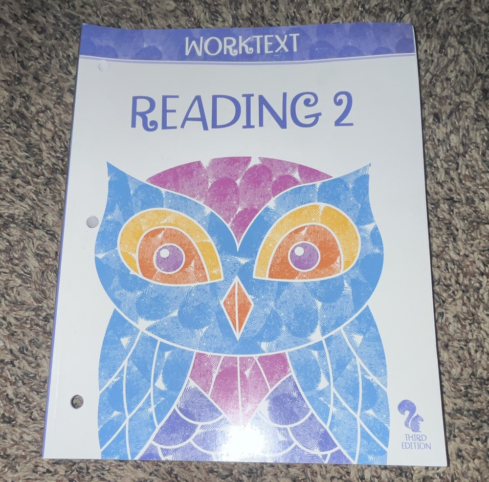 BJU Press Reading 2 Worktext 3rd Ed Ring/Wire Bound English 2015 MPN 294256