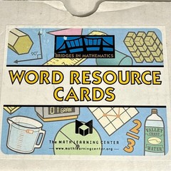 Bridges in Mathematics Word Resource Cards Grade 5 w/Original Box