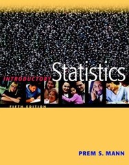 INTRODUCTORY STATISTICS By Prem S. Mann – Hardcover *Excellent Condition*