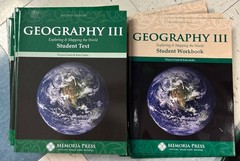 Memoria Press Geography III Exploring &Mapping the World Student Text & Workbook